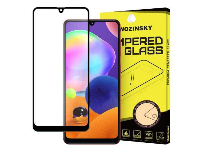 eng pl Wozinsky Tempered Glass Full Glue Super Tough Screen Protector Full Coveraged with Frame Case Friendly for Samsung Galaxy A31 black 61831 1