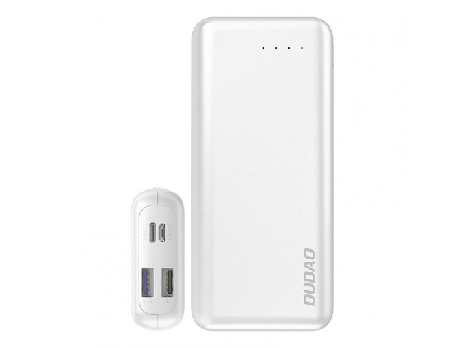 eng pl Dudao 2x USB power bank 20000mAh Power Delivery Quick Charge 4 0 3 7A 45W white K12PRO white 56506 1