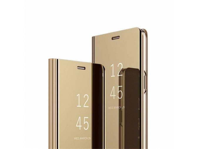 eng pl Case XIAOMI REDMI 9A Clear View Cover flip case gold 70035 1