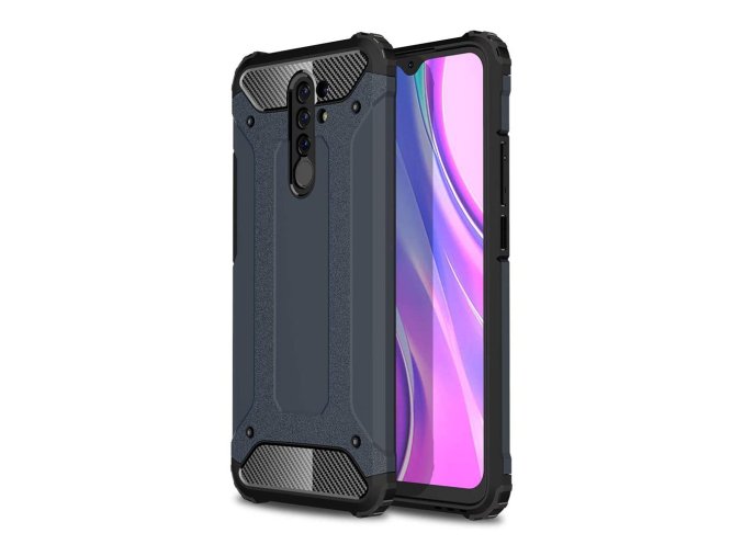 eng pl Hybrid Armor Case Tough Rugged Cover for Xiaomi Redmi 9 blue 62853 1