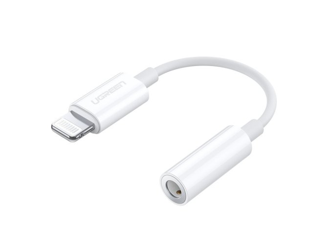 eng pl Ugreen MFI Adapter from Lightning to headphones jack 3 5 mm port white US212 30759 61917 1