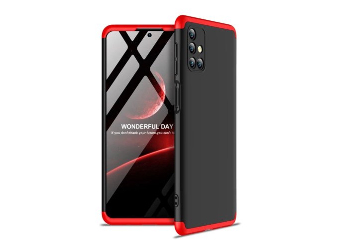 eng pl GKK 360 Protection Case Front and Back Case Full Body Cover Samsung Galaxy M31s black red 63868 1