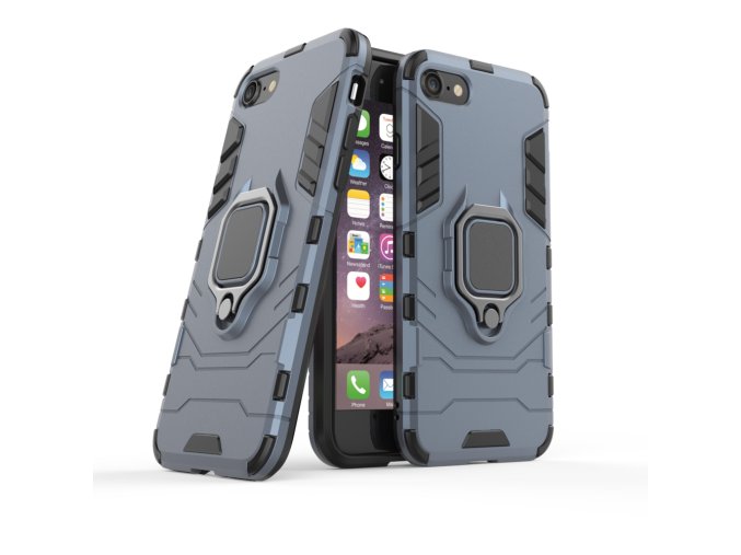 eng pl Ring Armor Case Kickstand Tough Rugged Cover for iPhone SE 2020 iPhone 8 iPhone 7 blue 63820 1