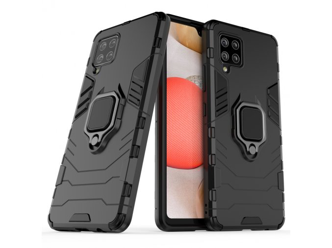 pol pl Ring Armor pancerne hybrydowe etui pokrowiec magnetyczny uchwyt Samsung Galaxy A42 5G czarny 65091 1