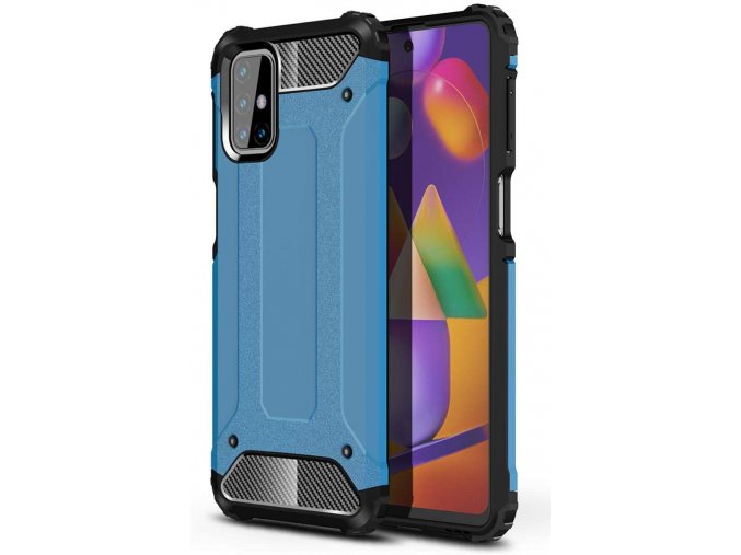 eng pl Hybrid Armor Case Tough Rugged Cover for Samsung Galaxy M31s blue 63852 1