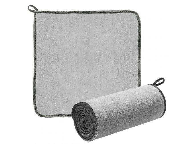 eng pl Baseus 2x microfiber towel to dry washing car 40 cm x 40 cm gray CRXCMJ 0G 59671 10