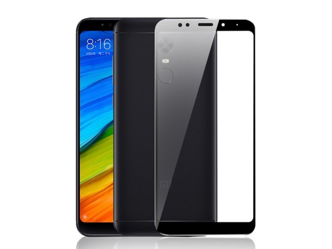 celoplošné 3D sklo na xiaomi redmi 5 plus černé uprava