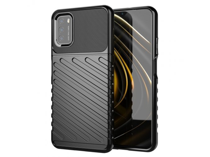 eng pl Thunder Case Flexible Tough Rugged Cover TPU Case for Xiaomi Poco M3 Xiaomi Redmi 9T black 67165 11