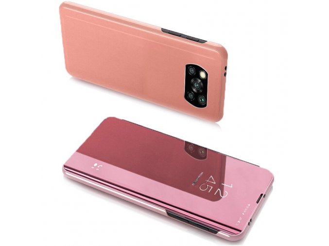 eng pl Clear View Case cover for Xiaomi Poco X3 NFC pink 65099 1