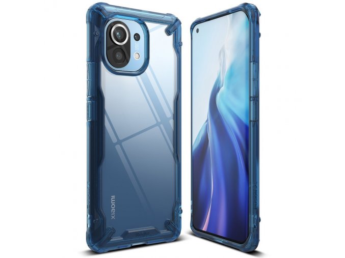 eng pl Ringke Fusion X durable PC Case with TPU Bumper for Xiaomi Mi 11 blue FXXI0031 68547 5