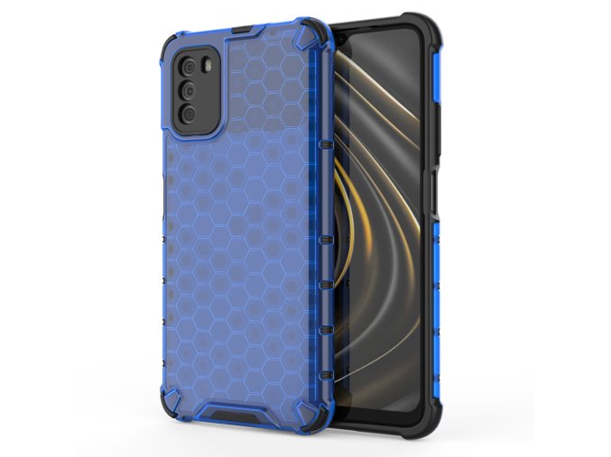 pol pl Honeycomb etui pancerny pokrowiec z zelowa ramka Xiaomi Poco M3 Xiaomi Redmi 9T niebieski 67274 1