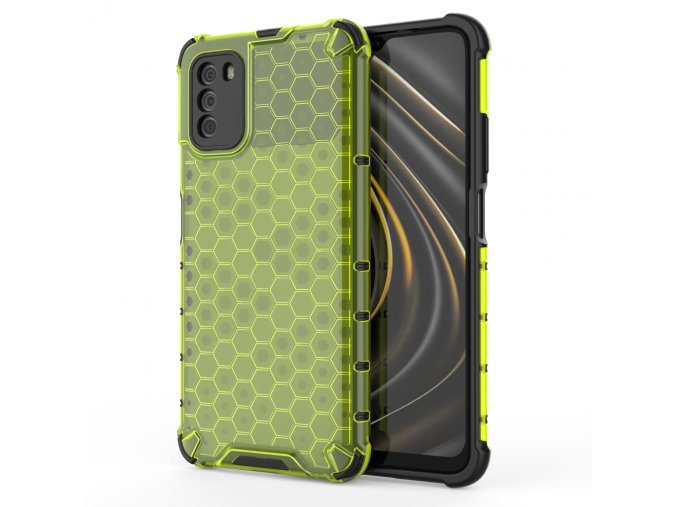 eng pl Honeycomb Case armor cover with TPU Bumper for Xiaomi Poco M3 Xiaomi Redmi 9T green 67275 1