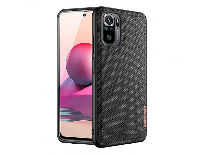 pol pl Dux Ducis Fino etui pokrowiec pokryty nylonowym materialem Xiaomi Redmi Note 10 Redmi Note 10S czarny 70850 1