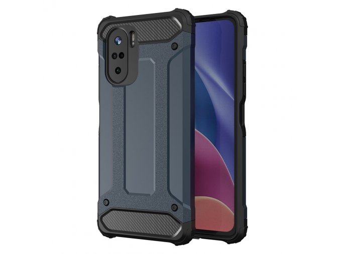 pol pl Hybrid Armor pancerne hybrydowe etui pokrowiec Xiaomi Redmi K40 Pro K40 Pro K40 Poco F3 niebieski 70268 1