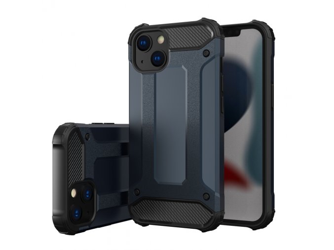 eng pl Hybrid Armor Case Tough Rugged Cover for iPhone 13 mini blue 74433 1