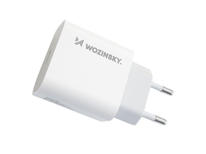 eng pl Wozinsky Quick Charger Adapter EU Wall Charger USB Type C Power Delivery 20W USB Type C Lightning charging data cable 1m white 69889 1