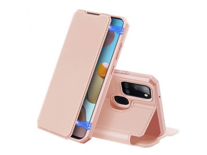 eng pl DUX DUCIS Skin X Bookcase type case for Samsung Galaxy A21S pink 63759 1