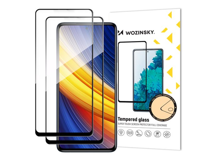 eng pm Wozinsky 2x Tempered Glass Full Glue Super Tough Screen Protector Full Coveraged with Frame Case Friendly for Xiaomi Redmi Note 9 Pro Redmi Note 9S Poco X3 NFC Redmi Note 11 Pro Global Redmi Note 11 Pro 5G Gl