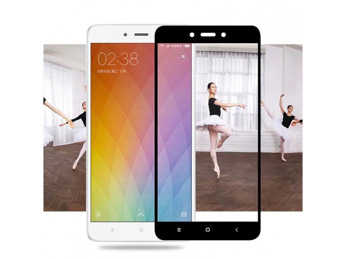 3D Tvrzené sklo na Xiaomi Redmi 4X s rámečkem černé