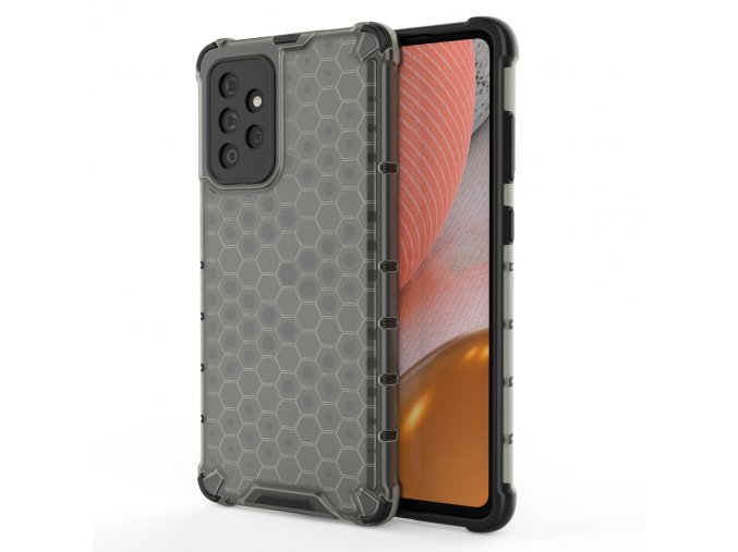 eng pl Honeycomb case armored cover with a gel frame for Samsung Galaxy A53 5G black 91277 1
