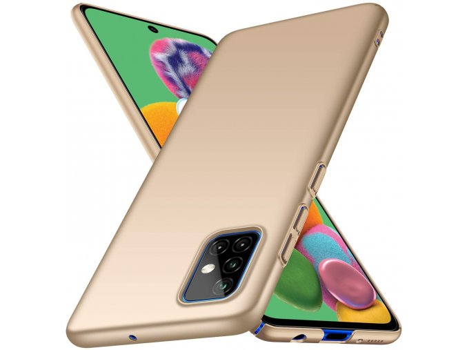 Matný Thin kryt na Samsung Galaxy A33 5G - zlatý