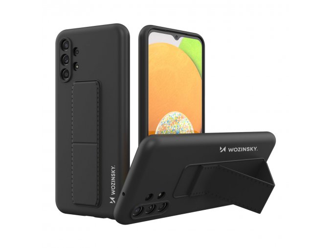 eng pl Wozinsky Kickstand Case Silicone Stand Cover for Samsung Galaxy A23 black 90144 1