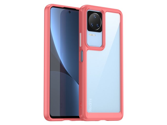 eng pl Outer Space Case Xiaomi Poco F4 5G cover with a flexible frame red 106608 1 (1)