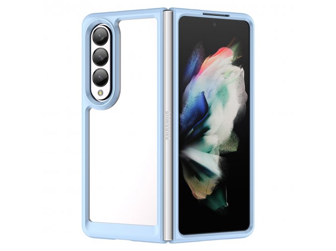 eng pl Outer Space Case for Samsung Galaxy Z Fold 3 cover with a flexible frame blue 106610 1