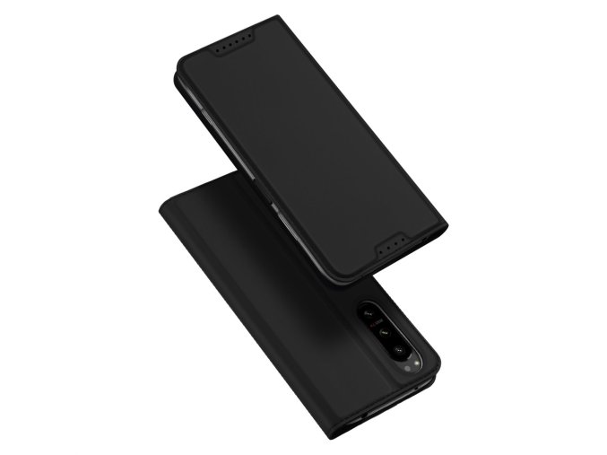 eng pl Dux Ducis Skin Pro case for Sony Xperia 5 IV flip cover card wallet stand black 120232 1