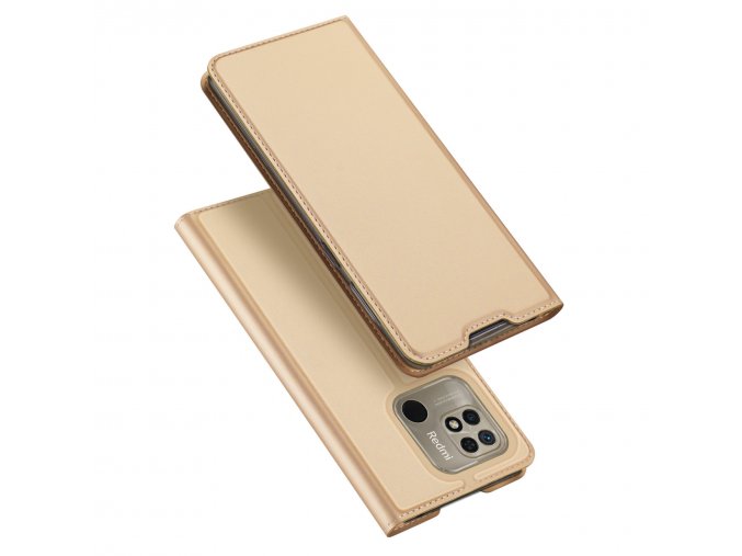eng pl Dux Ducis Skin Pro Flip Case Xiaomi Redmi 10C gold 92982 1