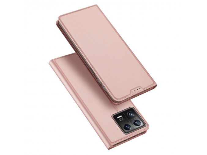Dux Ducis Skin Pro luxusní flipové pouzdro na Xiaomi 13 - růžové