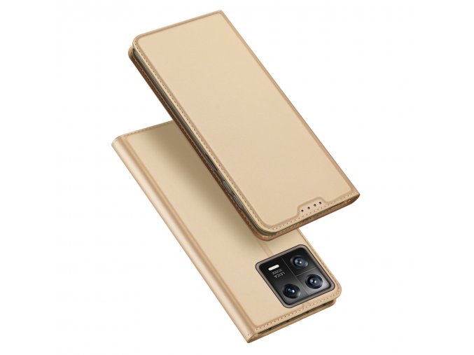 Dux Ducis Skin Pro luxusní flipové pouzdro na Xiaomi 13 - zlaté