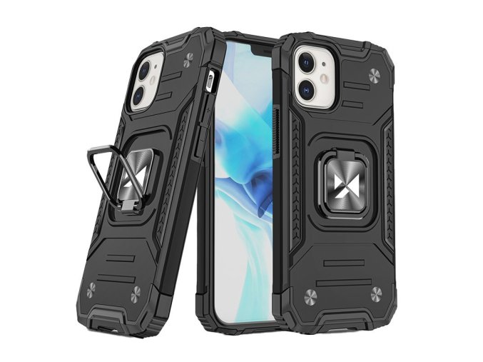 Wozinsky Ring Armor kryt na iPhone 12 mini - černý