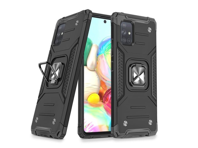 Wozinsky Ring Armor kryt na Samsung Galaxy A71 5G - černý