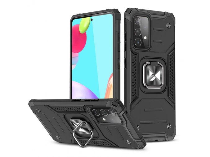 Wozinsky Ring Armor kryt na Samsung Galaxy A52s 5G / A52 5G / A52 4G - černý