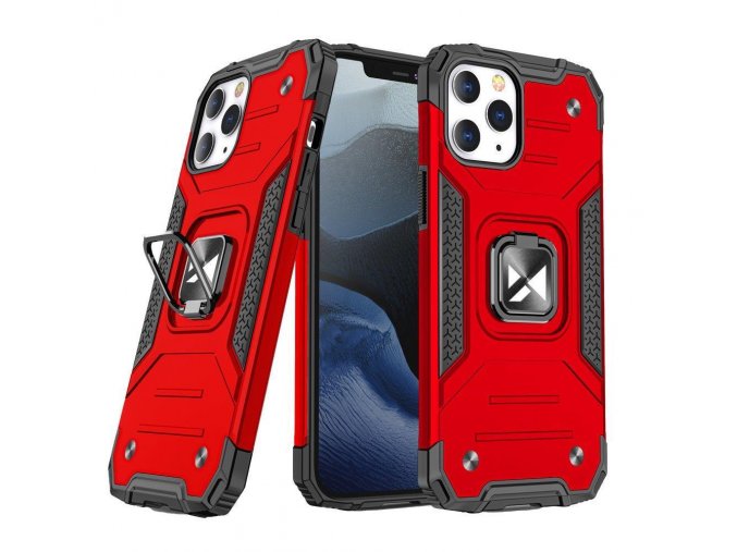 Wozinsky Ring Armor kryt na iPhone 14 Pro Max - červený