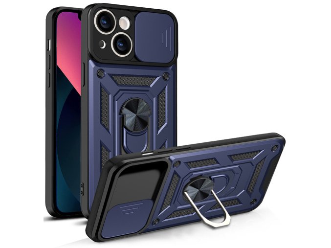 Armor Camshield kryt na iPhone 13 - modrý