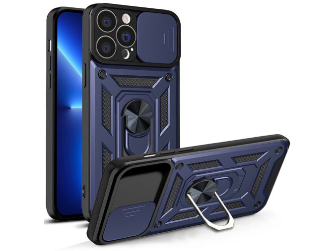 Armor Camshield kryt na iPhone 13 Pro Max - modrý