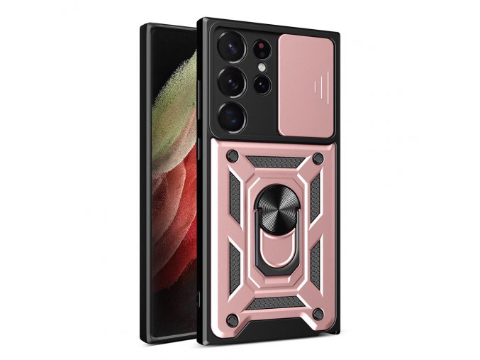 Armor Camshield kryt na Samsung Galaxy S23 Ultra - růžový