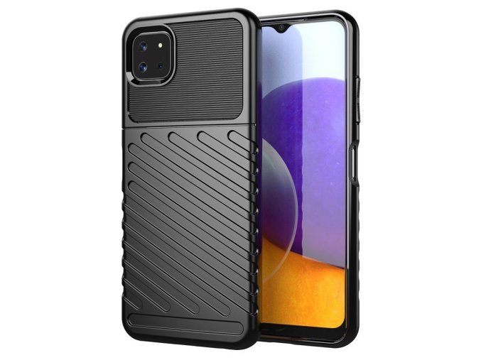 eng pl Thunder Case flexible armored cover Realme 8 Pro Realme 8 black 70892 1