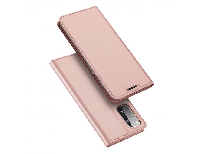 Dux Ducis Skin Pro luxusní flipové pouzdro na Xiaomi Redmi Note 11 / Note 11s - růžové