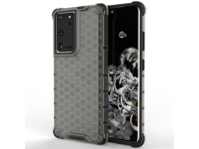 Honeycomb armor kryt na Samsung Galaxy S21 Ultra 5G - černý