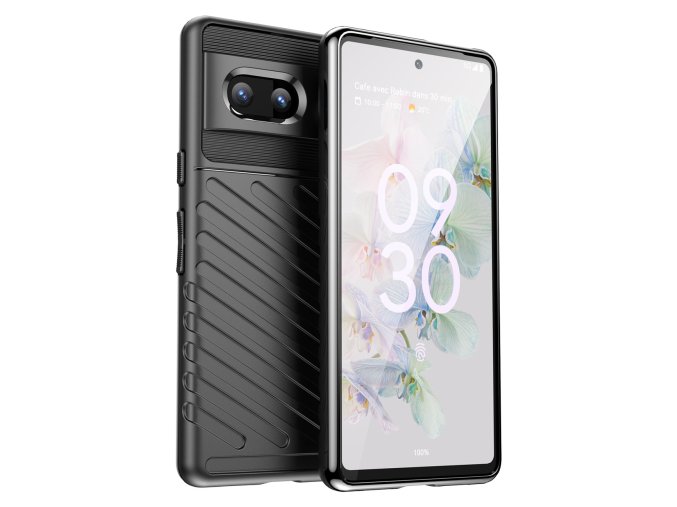 Thunder carbon kryt na Google Pixel 7 - černý