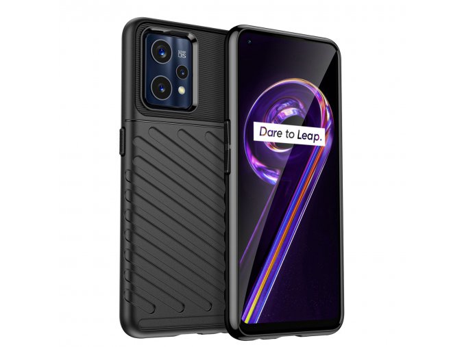 Thunder carbon kryt na Realme 9 Pro Plus - černý