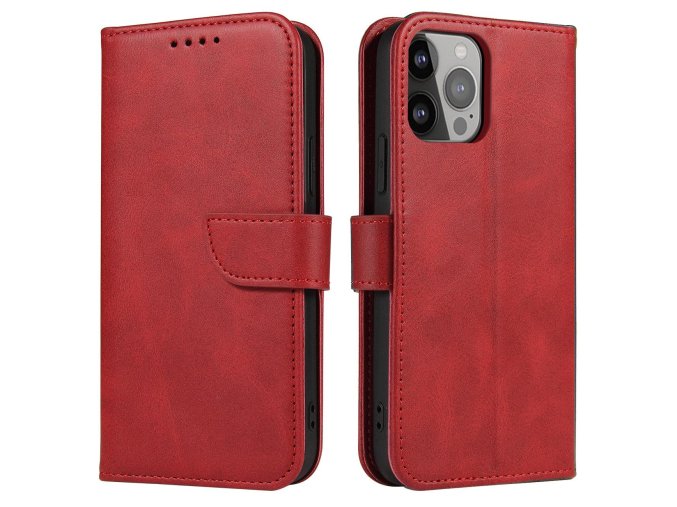 Magnetické elegantní pouzdro na Samsung Galaxy S23 Plus - červené