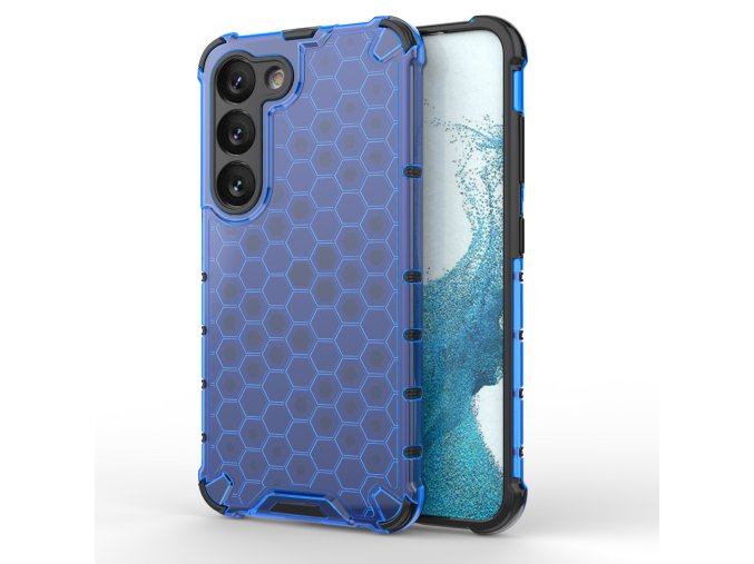 Honeycomb armor kryt na Samsung Galaxy S23 - modrý