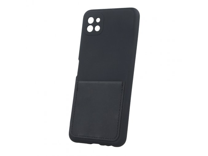 Matný Card Cover kryt na Samsung Galaxy A22 5G - černý