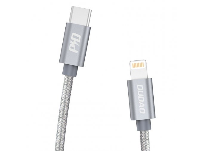 eng pl Dudao cable USB Type C cable Lightning Power Delivery 45W 1m gray L5Pro gray 56491 1