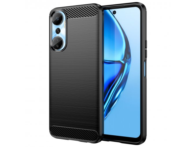 Ohebný carbon kryt na Infinix Hot 20 - černý