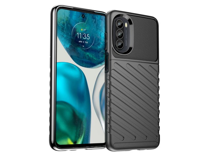 Thunder carbon kryt na Motorola Moto G82 5G - černý